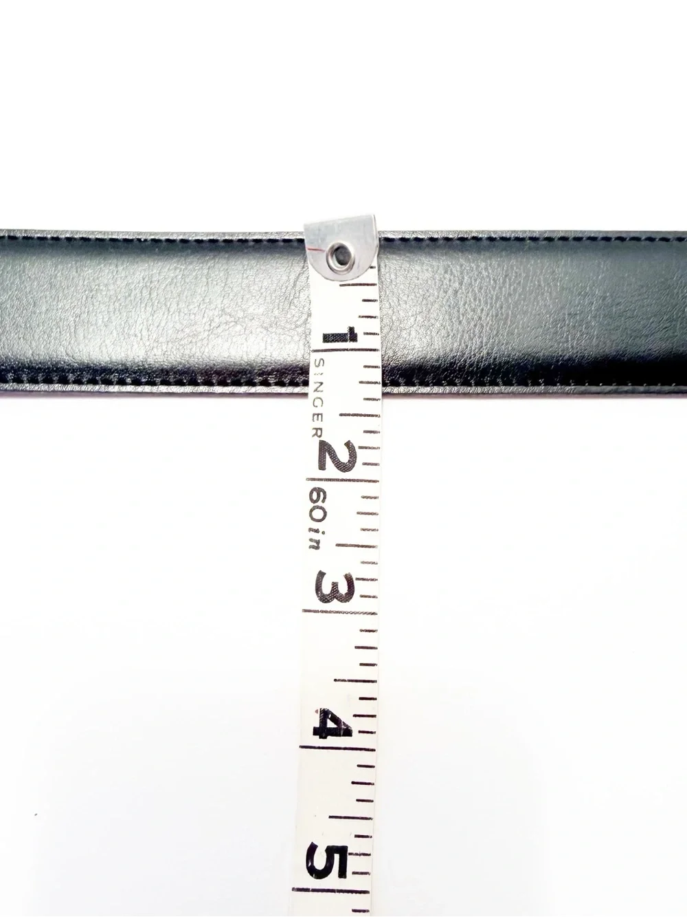 Men's Reversible Black/Brown Leather Dress Belt with Brushed Silver Buckle